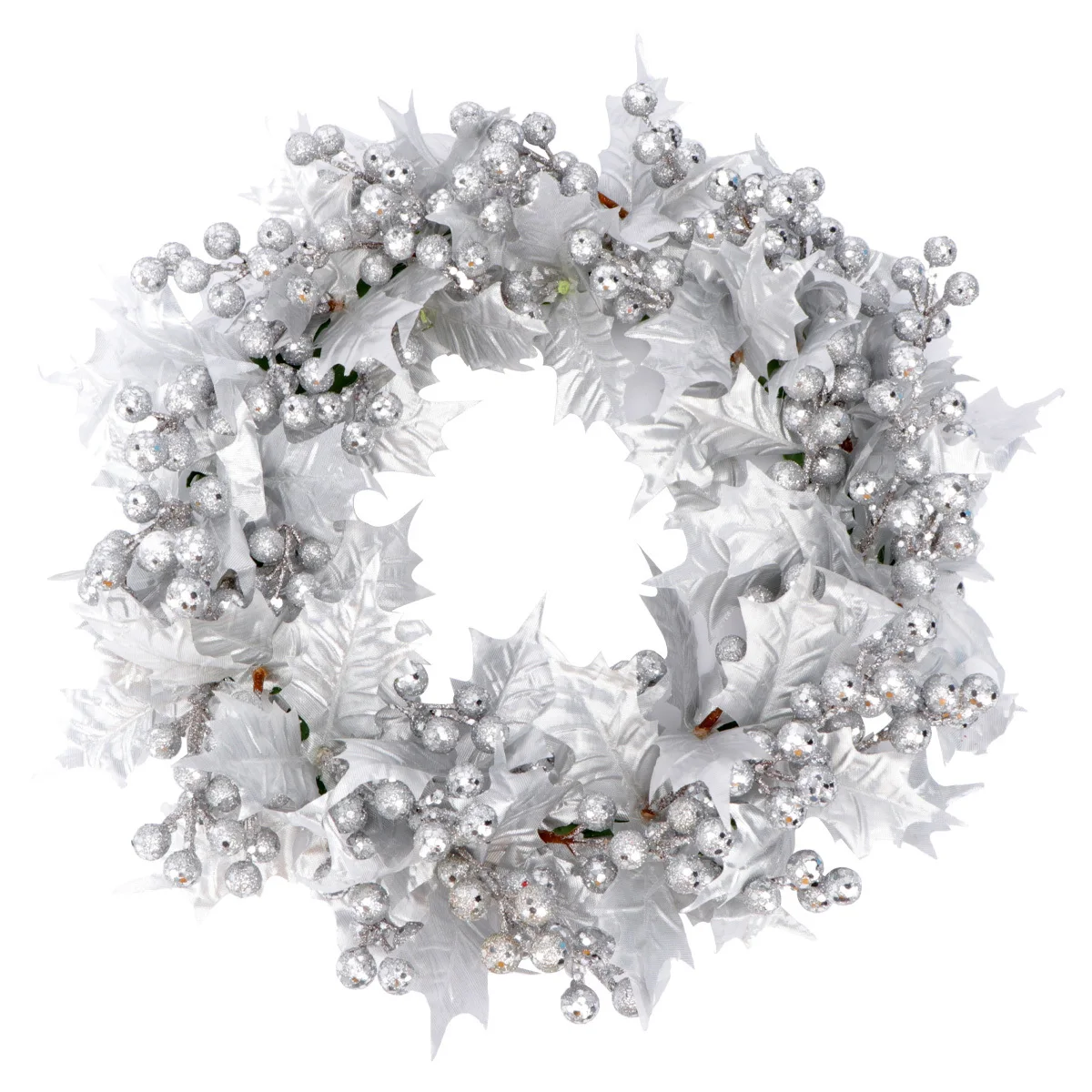 

1Pcs Christmas Artificial Berries Garland Three Branch Design Decorative Hanging for Door Window Wall Lifelike Ornament