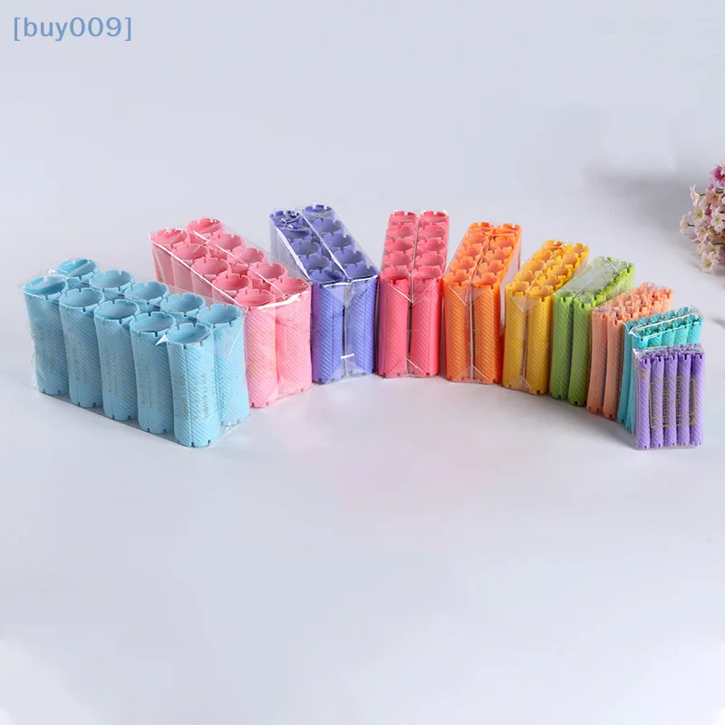 【buy009】10 قطع من أدوات تصفيف الشعر المطولة بدون حرارة يمكنك صنعها بنفسك، أدوات بيرم بتصميم مجوف حلزوني مموج الشعر السحري #4