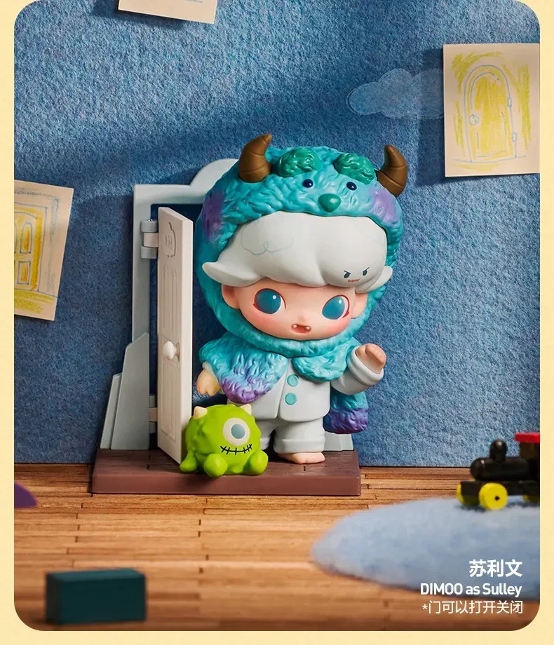 POP MART DIMOO WORLD PIXAR Serie Blind Box Puppe Überraschungstüte Mystery Box Spielzeug Anime Actionfigur Desktop-Ornamente Sammlung – Detail 13