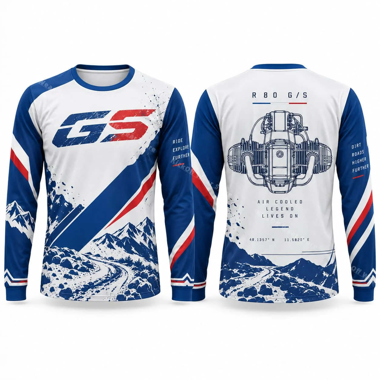 GS Adventure Mens Tshirt R80GS Long Sleeve Motorcycle Motocross Jersey Off Road Dirt Bike Enduro Racing Unisex For Men And Women