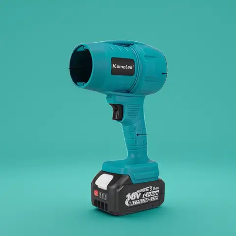 Kamolee 200 메터/초 터빈 마그네틱 모터 팬 2000W 18V-21V 배터리 충전식 휴대용 무선 전기 송풍기 전동 공구