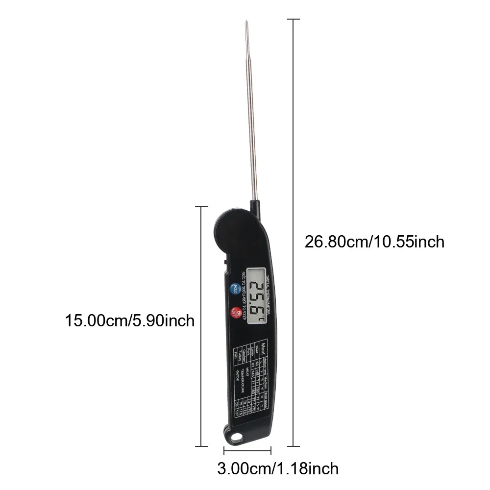 Grill Küche Kochen Lebensmittel digitale Küche Lebensmittel Thermometer heißer Verkauf für Fleisch Wasser Milch Sonde elektronische Ofen Thermometer