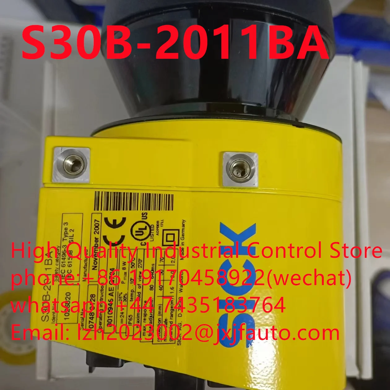 LIDAR，S30B-3011BA order  number:1056427， Contact customer service to place an order