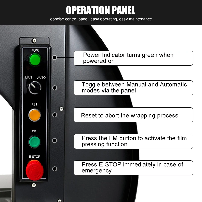 220V Electric Winding Vertical Machine Wrapper Carton Box Automatic Annular Stretch Film Roll and Tape Wrapping Machine