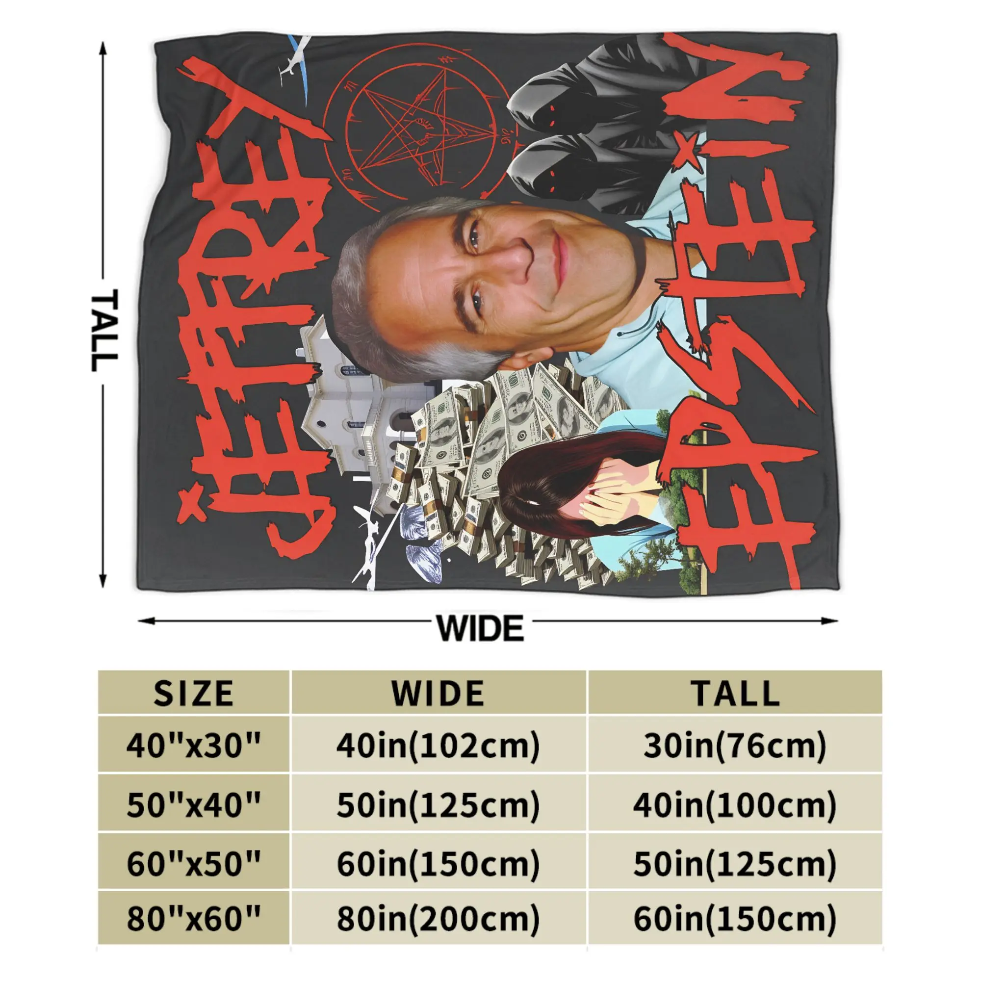 مضحك جيفري إبستين بطانية الزخرفية الفانيلا رمي بطانية للخارجية سوبر دافئ جودة مخصصة المفرش هدية فكرة