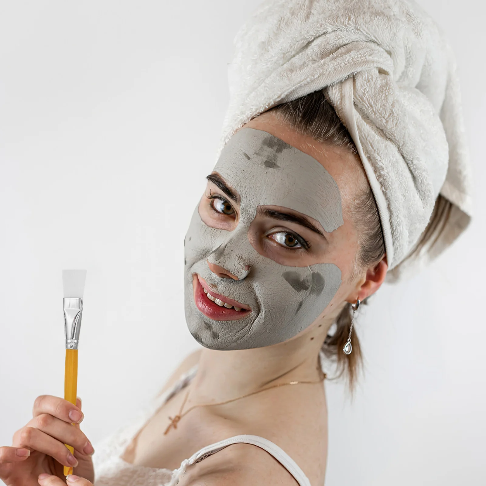 2 шт., кисть для маски для лица с деревянной ручкой, аппликатор для маски для лица, профессиональная кисть для нанесения маски для лица, маски для глаз или поделок