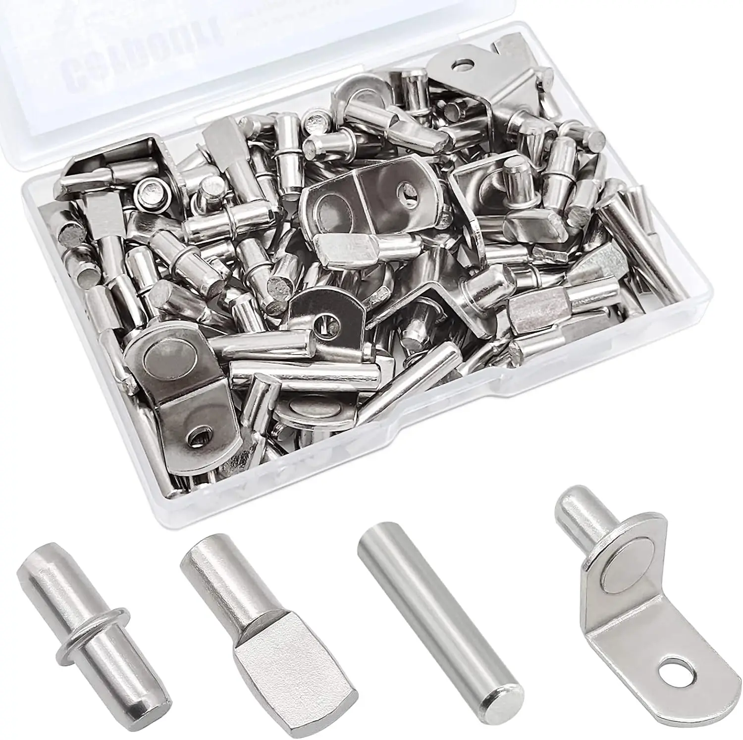 

Shelf Pins Kit,Nickel Plated Shelf Support Pegs,Cabinet Shelf Bracket Pegs Shelf Pins Holders for Kitchen Furniture & Closet