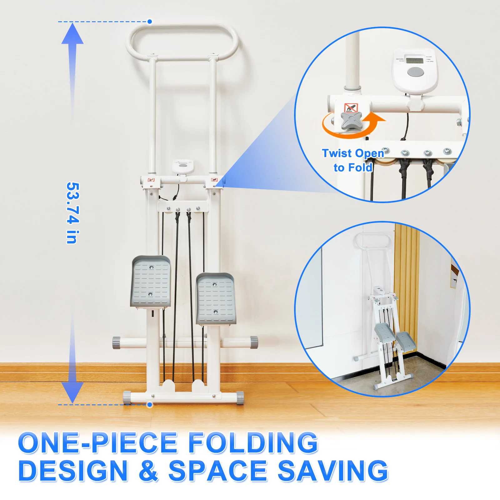 

Новый домашний тренажер для подъема по лестнице с регулируемым углом наклона, металлический степпер для фитнеса, складная конструкция