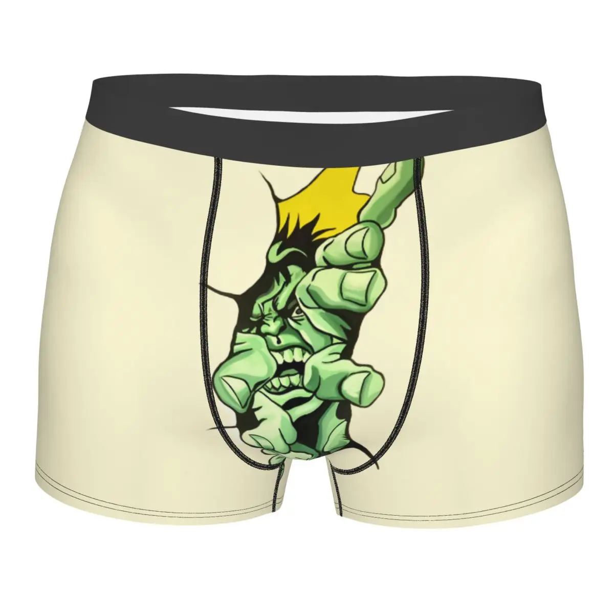 

Custom Hulk Comic Art Underwear Male Printed Boxer Briefs Shorts Panties Soft Underpants