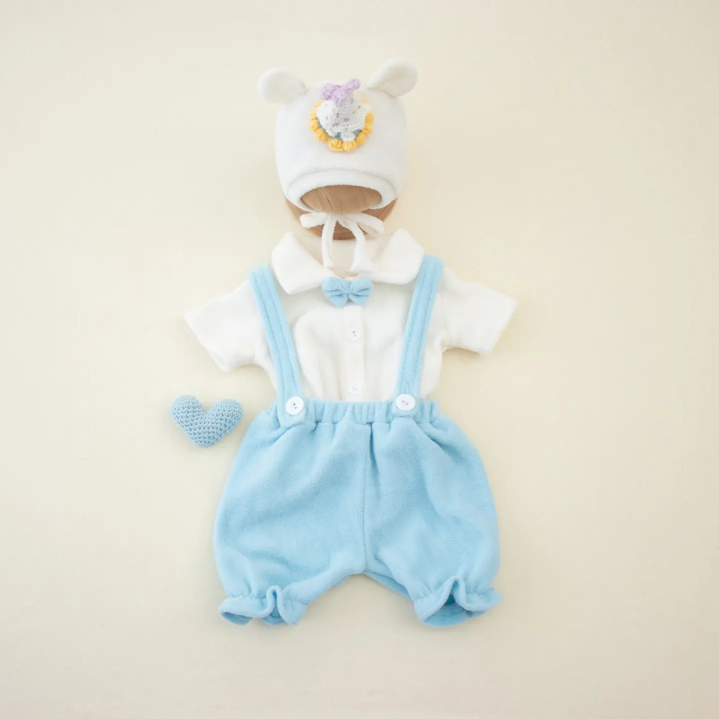 ❤️Newborn Photography Clothing Hat+Shirt+Overalls 3Pcs/Set Studio Baby Photo Props Accessories Costume Outfits Fotografia