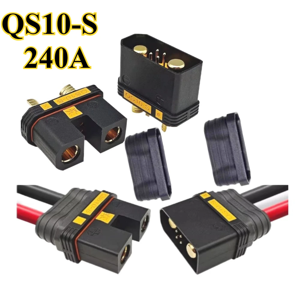

1-5Pcs QS10-S Battery Connector Anti-ignition Electric Vehicle Battery Terminal 180A-240A QS10-S Male Female Power Charging Plug