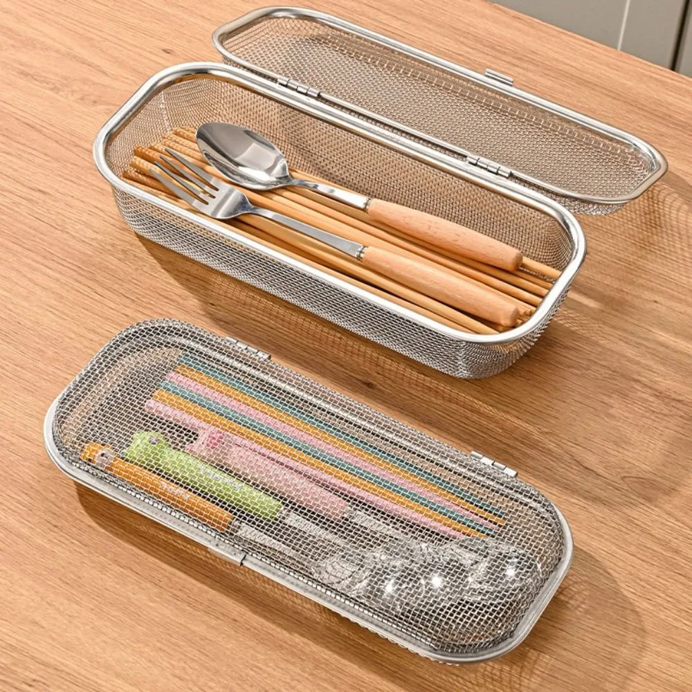 

Корзина для посудомоечной машины из нержавеющей стали 304. Универсальное хранилище. Удобная корзина для посудомоечной машины. Корзина для столового серебра с пряжкой. Экономия места.