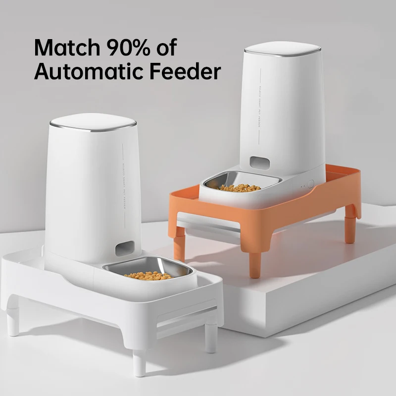 Imagem -03 - Rojeco Alimentadores Automáticos para Animais de Estimação Suporte Elevado Altura Ajustável Adequado para Animais de Estimação Gato Cão Alimentador