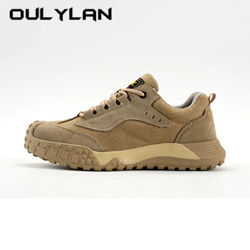 

Construction Site Protective Shoes Anti Pricking Safety Shoe Suede Leather Upper Workshoes Simple Not Squeezing Feet Sportshoe