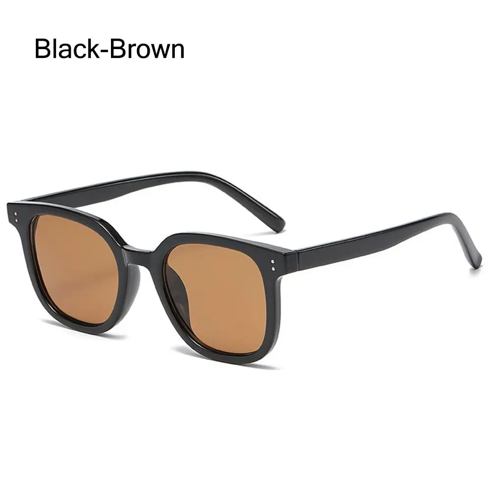 Trendy Square Gradient Blush Sunglasses No Makeup UV400 Protection Anti-Glare Shades Decorative Eyewear for Women & Men