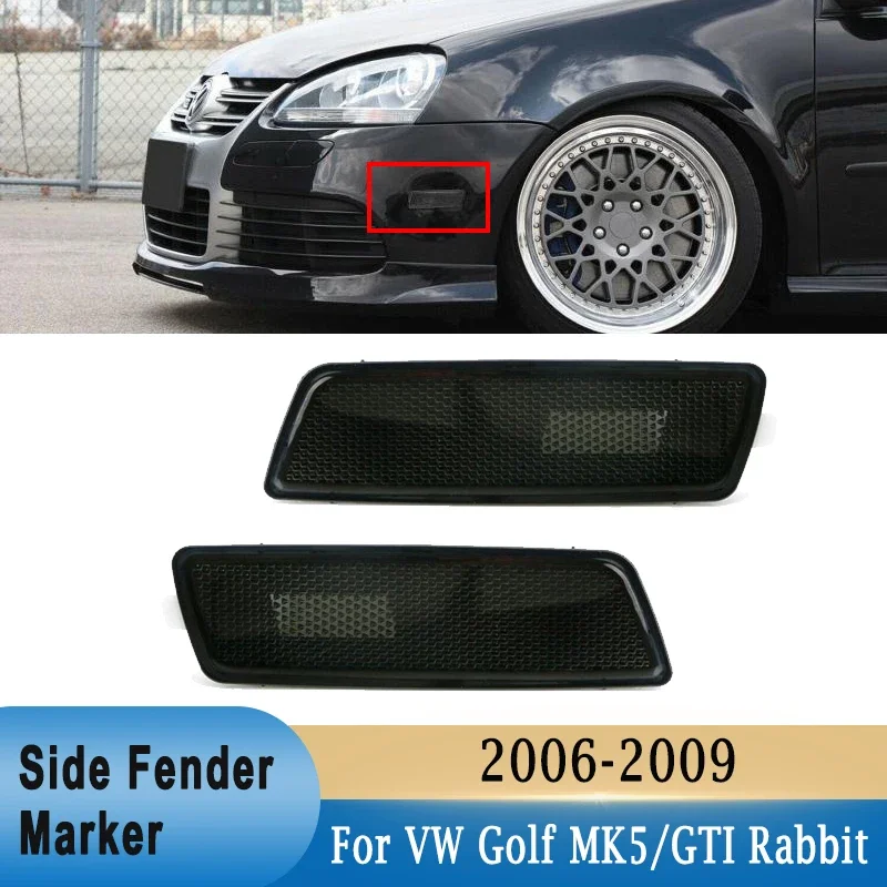 Front Bumper Side Marker Lamps Housings without Bulbs For Volkswagen MK5 Golf/GTI Rabbit 2006-2009 for Jetta 2005-2010/R32 2008