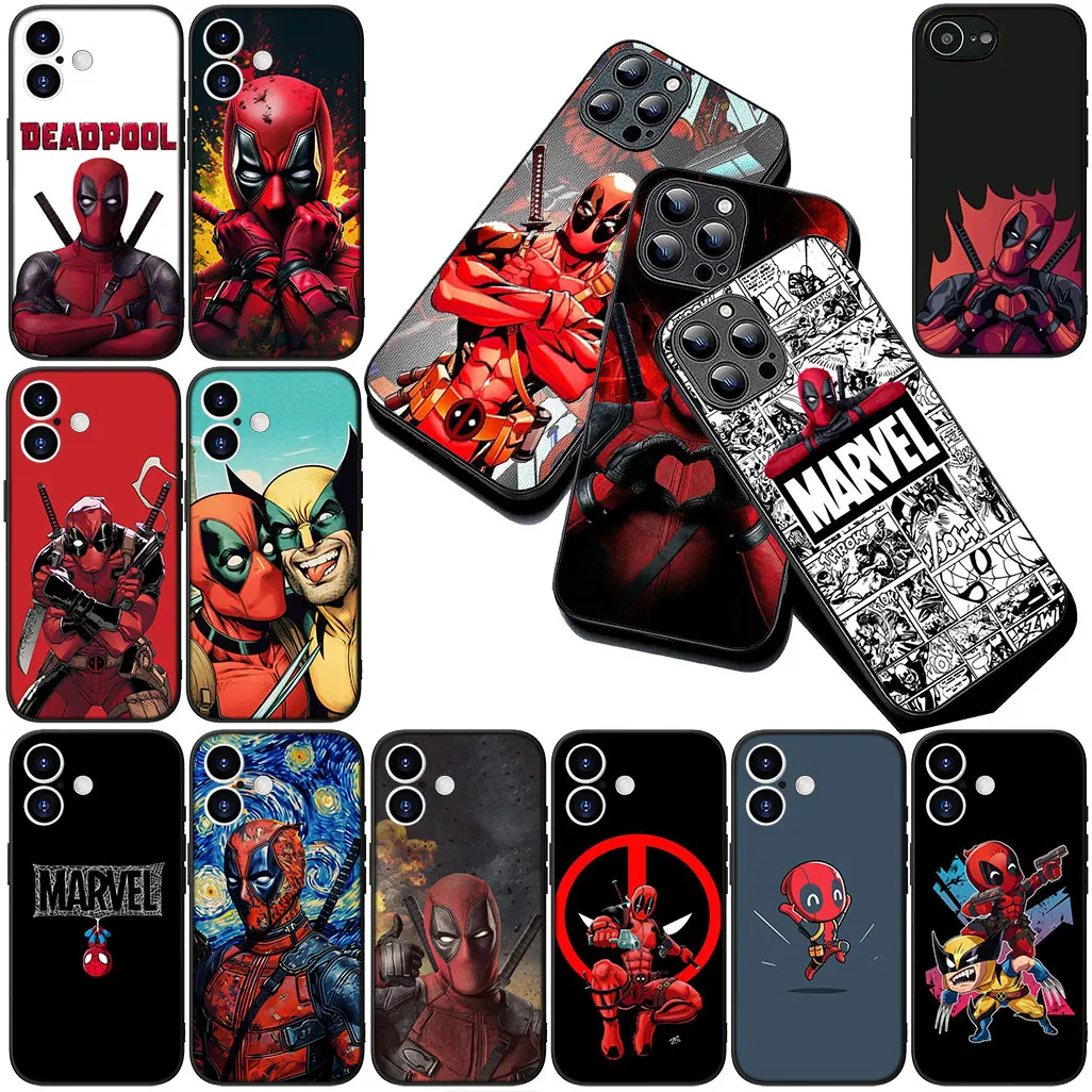 Soft Cover for Samsung Galaxy A36 A55 S25 S24 S23 FE Ultra Plus S7 Edge S25+ Phone Case Deadpool Marvel Comics Super Hero Casing