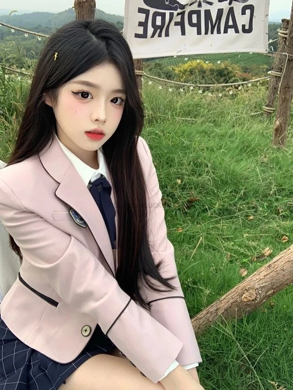 Abito uniforme Jk primavera/estate Set da studente in stile college stile coreano Abito uniforme scolastica da donna Migliora il set uniforme Jk