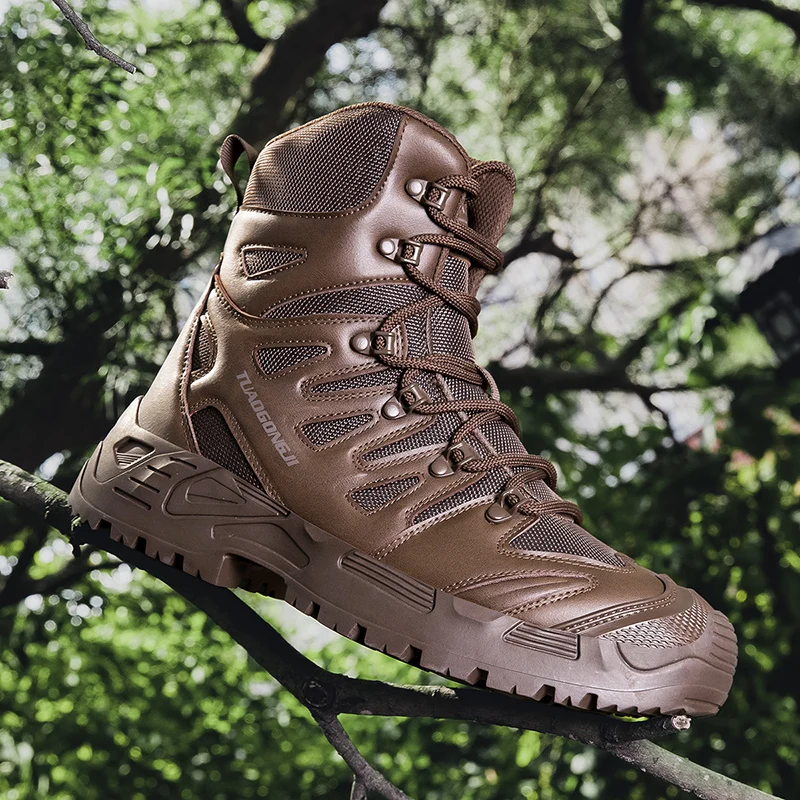 

Men's hiking boots are suitable for outdoor camping, hiking, and running in spring, autumn, and winter
