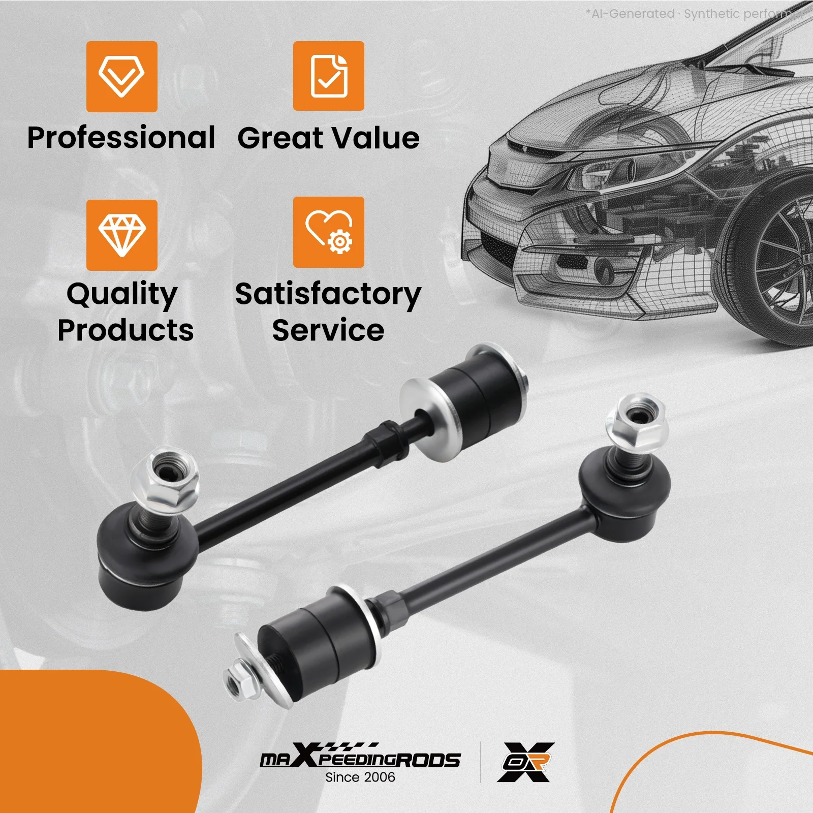 Rear Stabilizer Link for Lexus GX470 03-09 K80469 4881730020 Steel