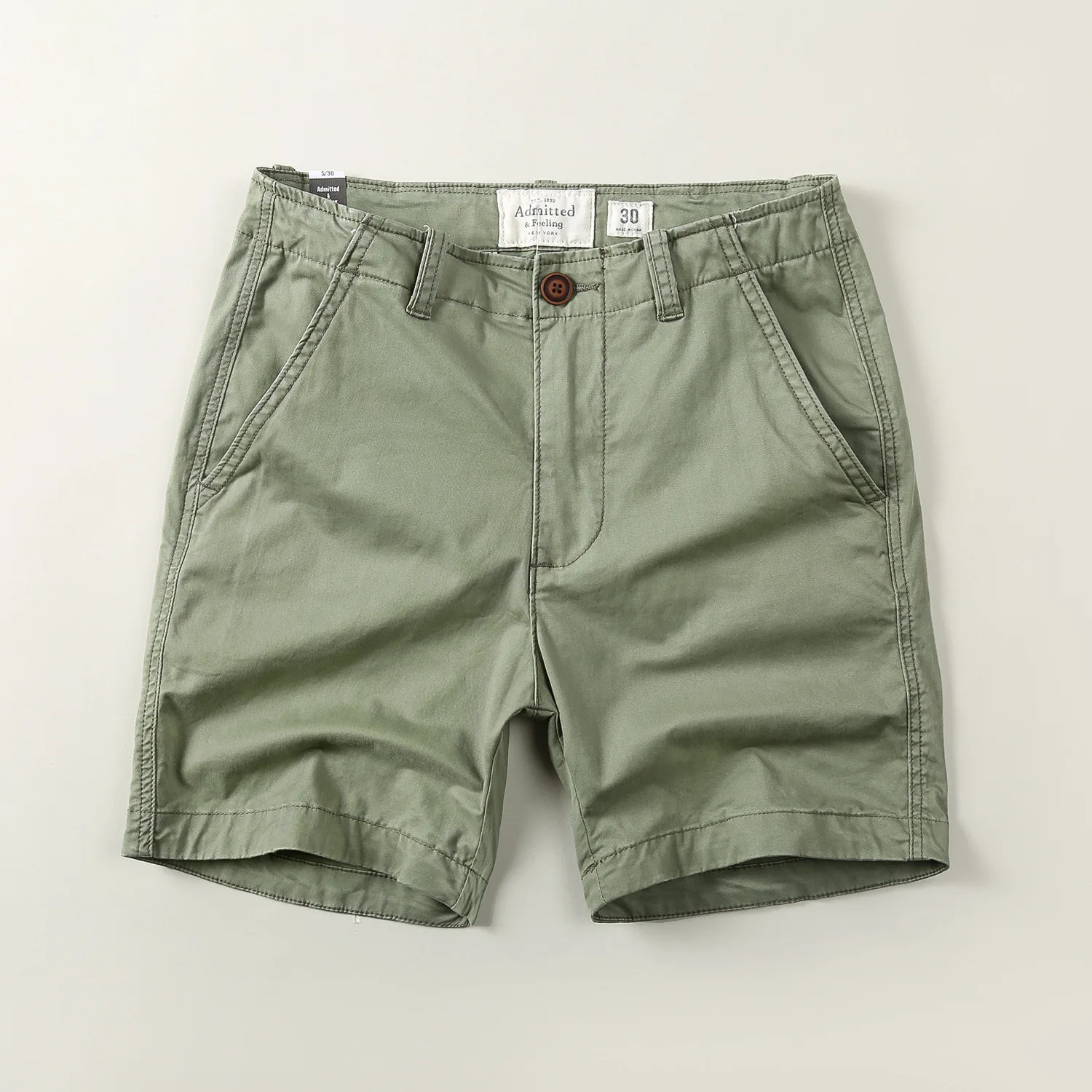 American retro men's casual sports shorts summer trend loose cotton pants_factory wholesale shorts