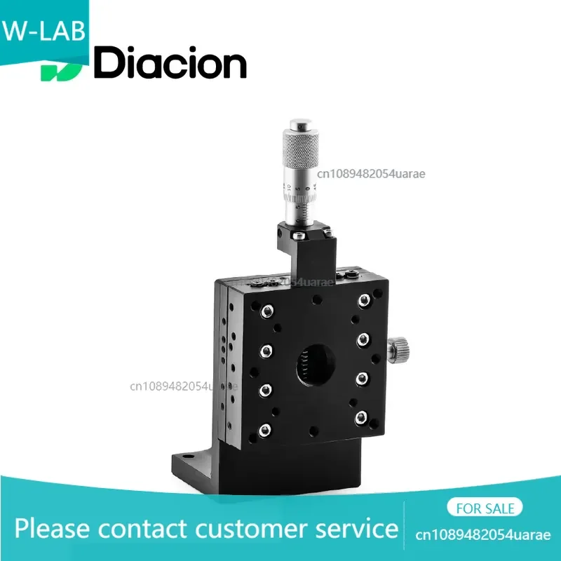 

Diacion AZ60 Z-axis Horizontal Lifting Lowering High Precision Micrometer Heads Linear Ball Guide Aluminum Alloy Stage 6.5mm