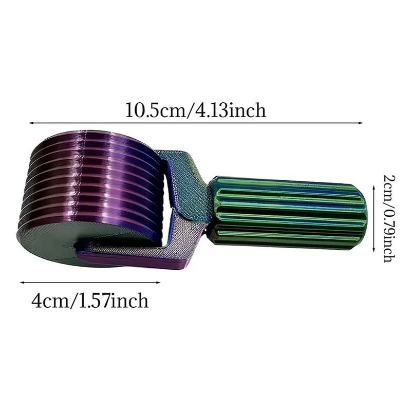 أداة ضغط أسطوانة اللوحة الماسية ABKO مع 10 أداة تنعيم فعالة للصياغة بألوان قوس قزح