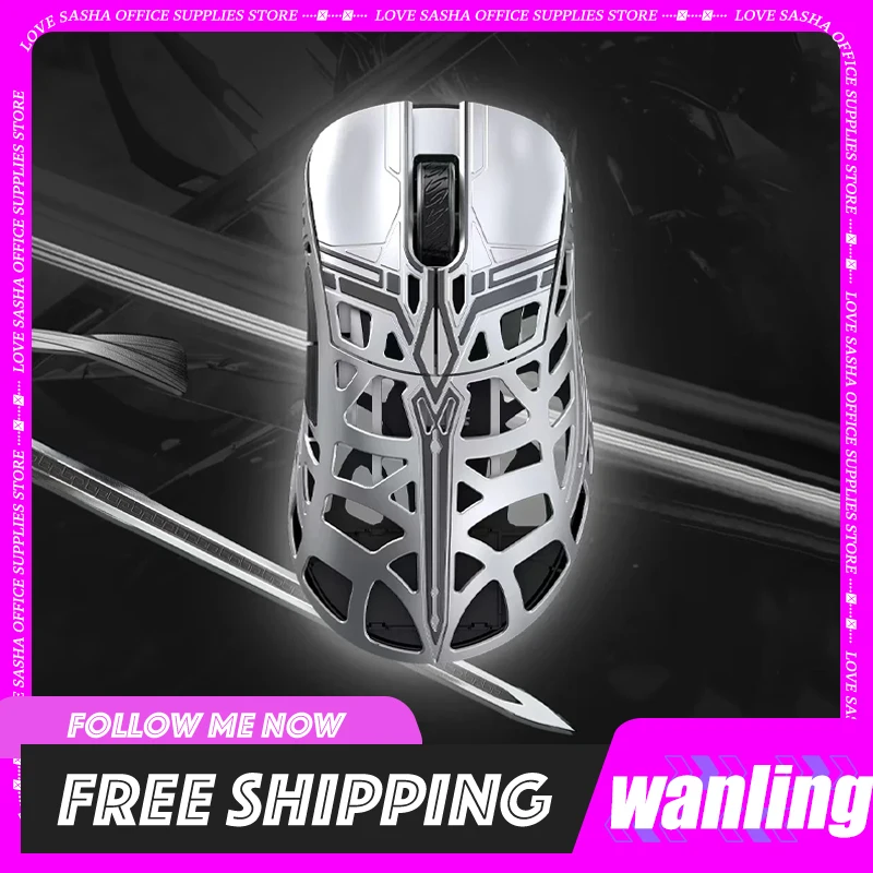 

Wanling Wlmouse Sword X Mouse 2.4g Wireless Magnesium Alloy 3950Hs Sensor 8k Lightweight Gaming Mice Accessory For Gamer