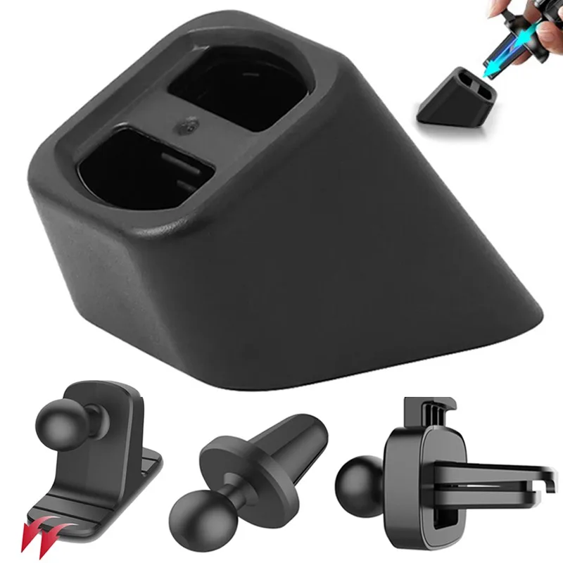 Car Phone Holder Base 17mm Ball Head  Bracket Bracket Dashboard Air Vent Mount Universal Stand Converter Car Accessories