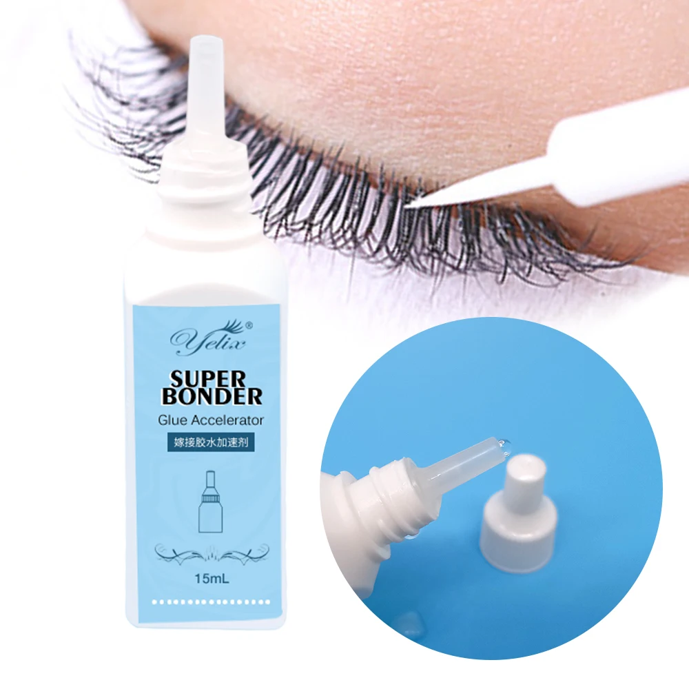 Yelix Lash Bonder For Eyelash Extension Super Bonder Longer Retention Glue Primer Accelerate Drying Time Low Irritation