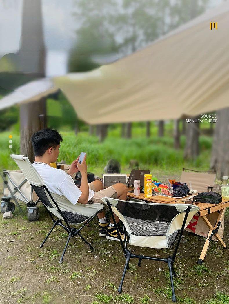 Silla plegable portátil para acampar al aire libre, taburete de pie plegable para senderismo, Picnic, sillas de pesca, herramientas de asiento