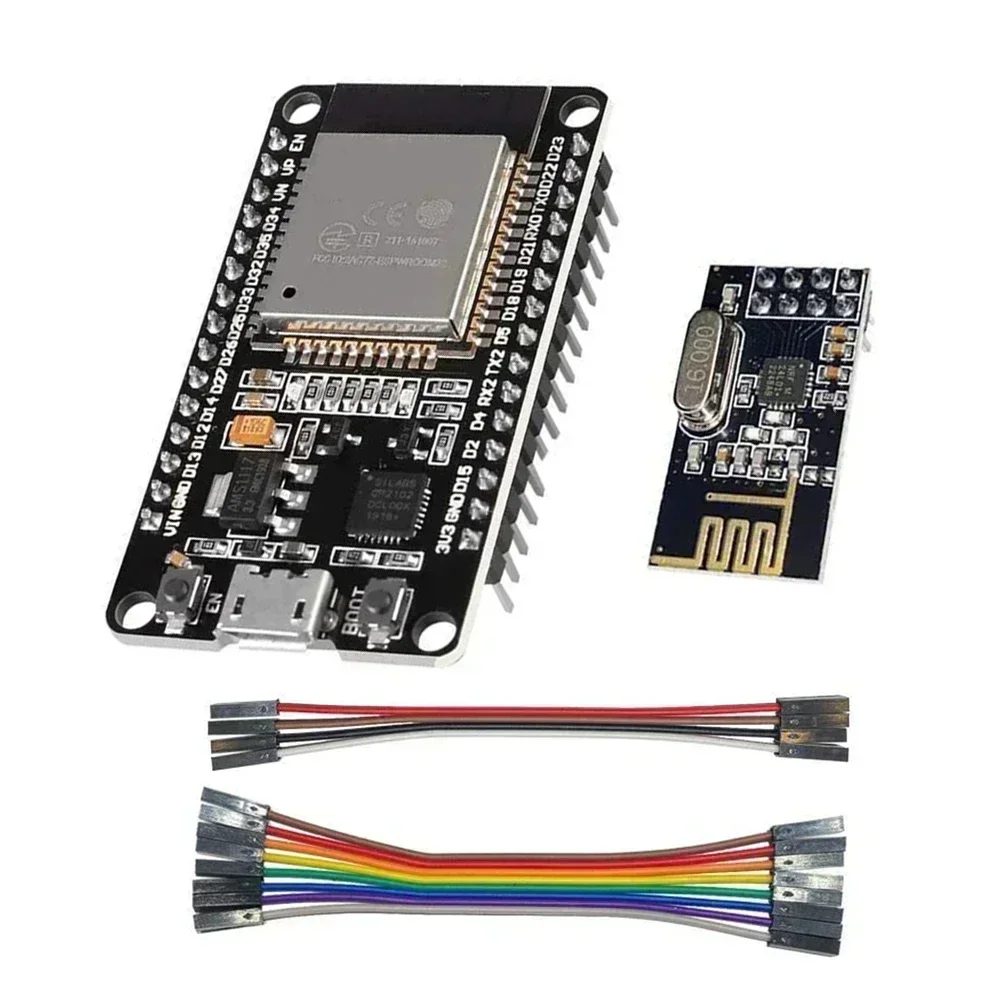 Набор для самостоятельной сборки hoymile DTU ESP32 + NRF24L01 + кабель в режиме реального времени представление о модулях PV для солнечных аксессуаров инструменты