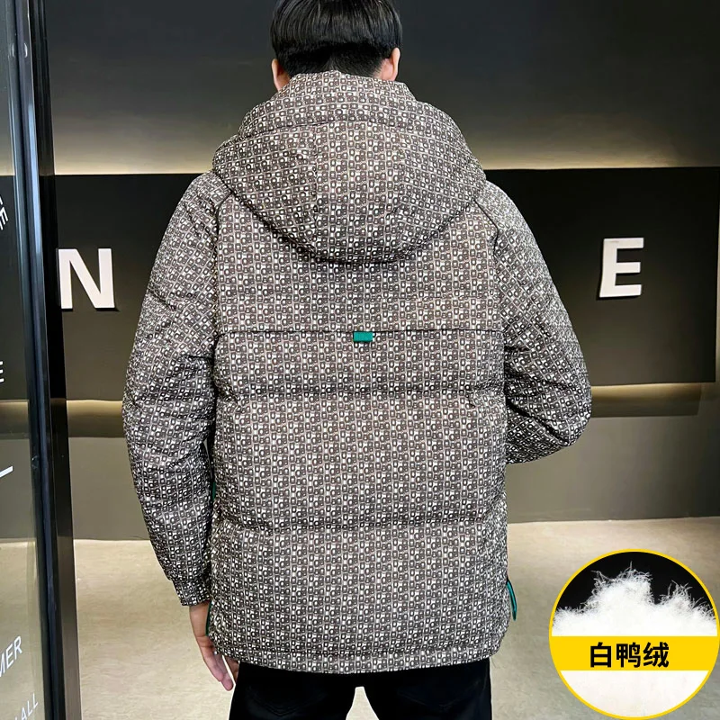 High quality Winter Down Jacket Coats Mens thicken Warm White Duck Down Hooded Men Windproof Parkas Overcoat