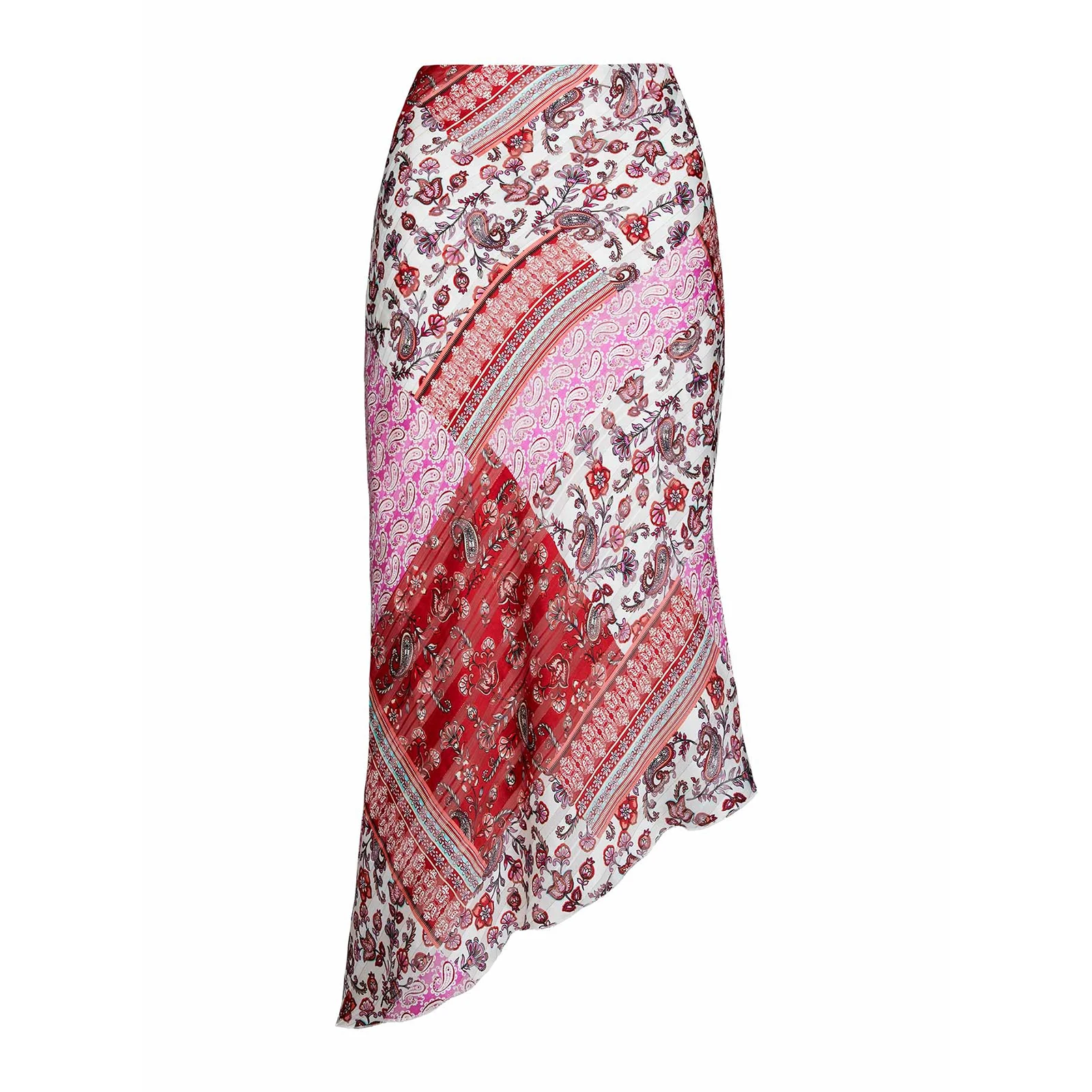 

Women Floral Asymmetrical Skirt Casual Low Rise Midi Bodycon Skirt For Beach Vacation Summer Party Daily Wear Streetwear