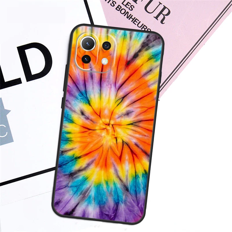 Rainbow Spiral Tie Dye Case For POCO X6 Pro X3 X4 X5 M6 Pro M5s F3 F5 Xiaomi 14 Ultra 12 13 11T 12T 13T Pro Cover