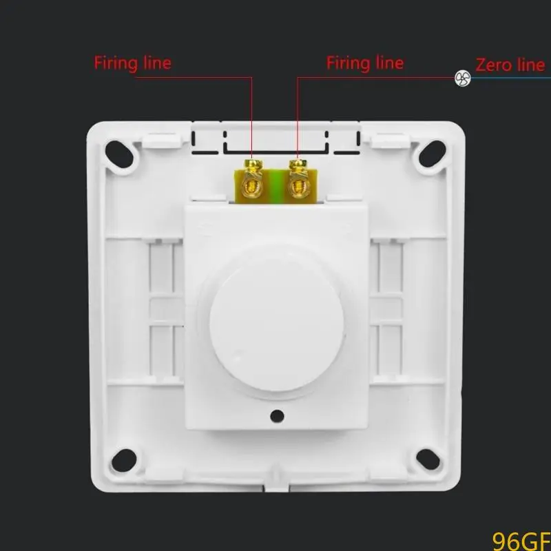 96GF زر الجدار باهت تبديل الإضاءة الإضاءة مفتاح التحكم في سرعة مروحة التحكم
