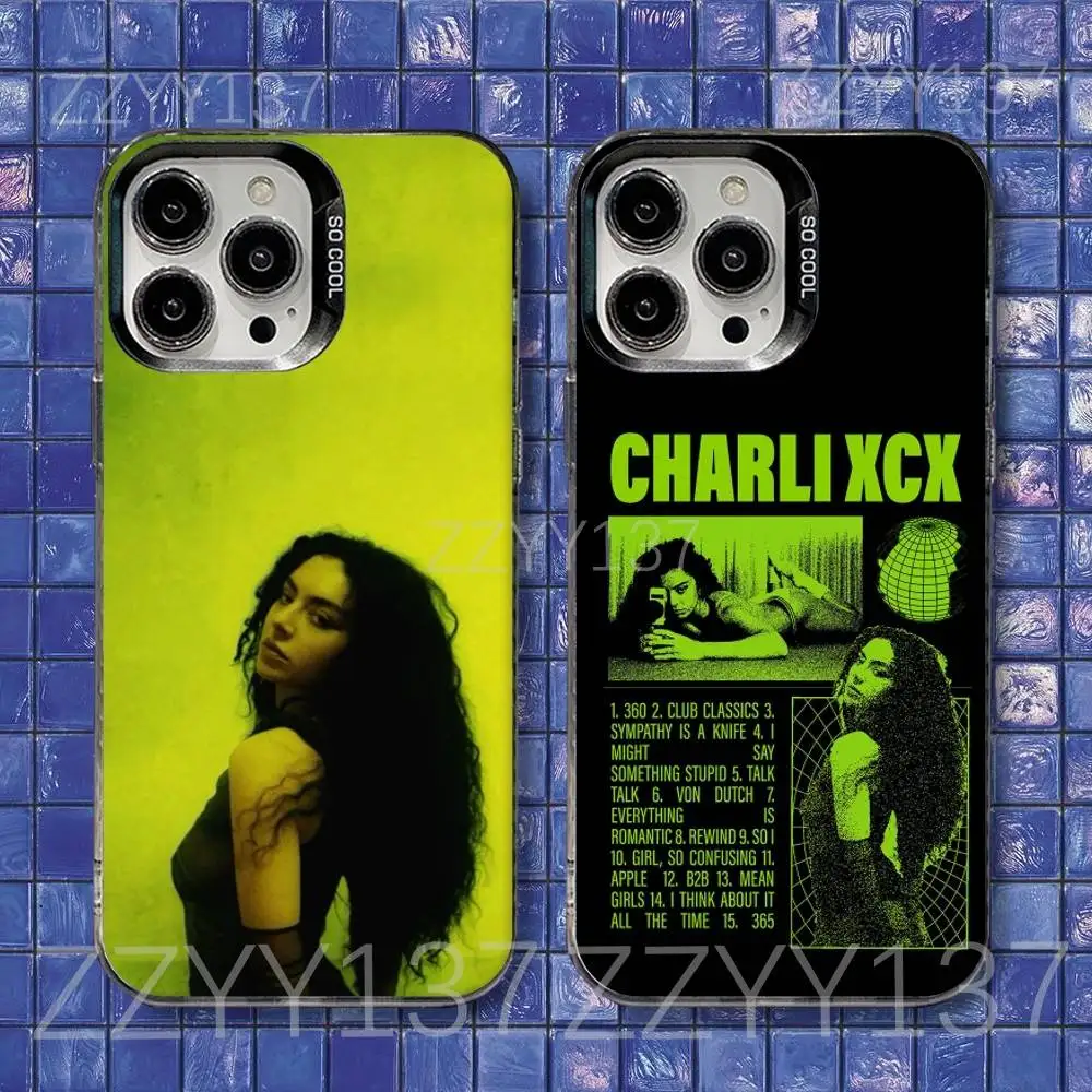 

Charlie XCX Party 4 U Phone Case For iPhone 16,15,14,13,12,11,8,7,Pro,Max,Plus,Mini,XS,SE Shockproof Matte Cover