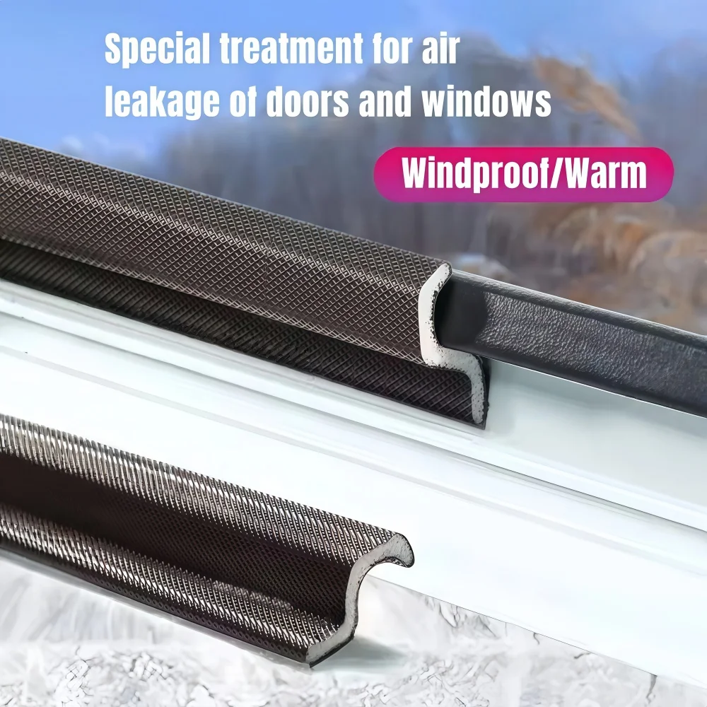 

1/6M Casement Window Seal Tape Soundproof S Type for Weather Stripping Door Seal Gap Filler Noise Reductian Type Stripping
