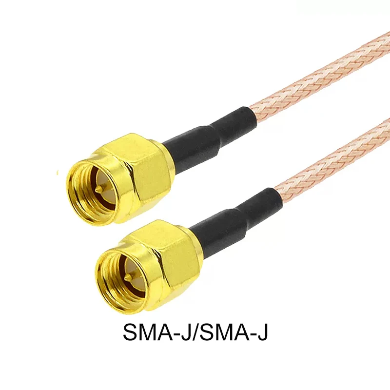 Cable macho SMA a SMA, RPSMA conector hembra, puente RF, adaptador de extensión Pigtail, antena, 2 piezas, 10cm, RG316