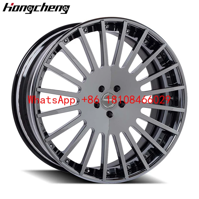 

18-26-дюймовые двухсекционные глубокие вогнутые хромированные кованые диски 5x114.3 5x120 5x130 для люксовых автомобилей