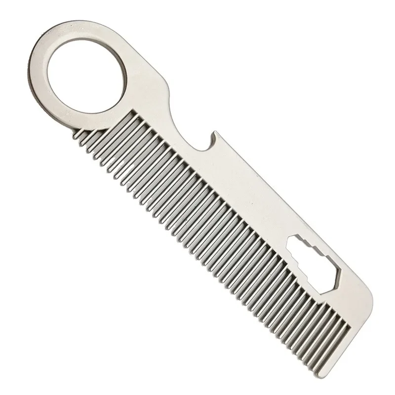 Stainless Steel Comb for Oil Head Portable Hair Comb Portable Beard Mini Comb Beard Men\'s BeardComb Styling HairComb