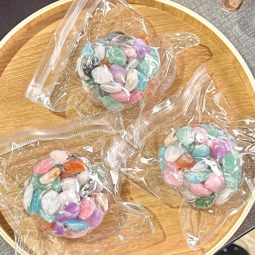 

Pearl Disk String Slow Rising Sticky Pearl Colorful Glazed Stone Simulation Slow Rebound Pearls Toy Elastic Portable