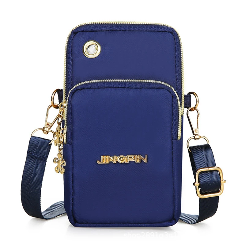 Fashion Women Shoulder Bag Balloon Mobile Phone Crossbody Bags for Women Cell Phone Pouch With Headphone Plug 3 Layer Wallet