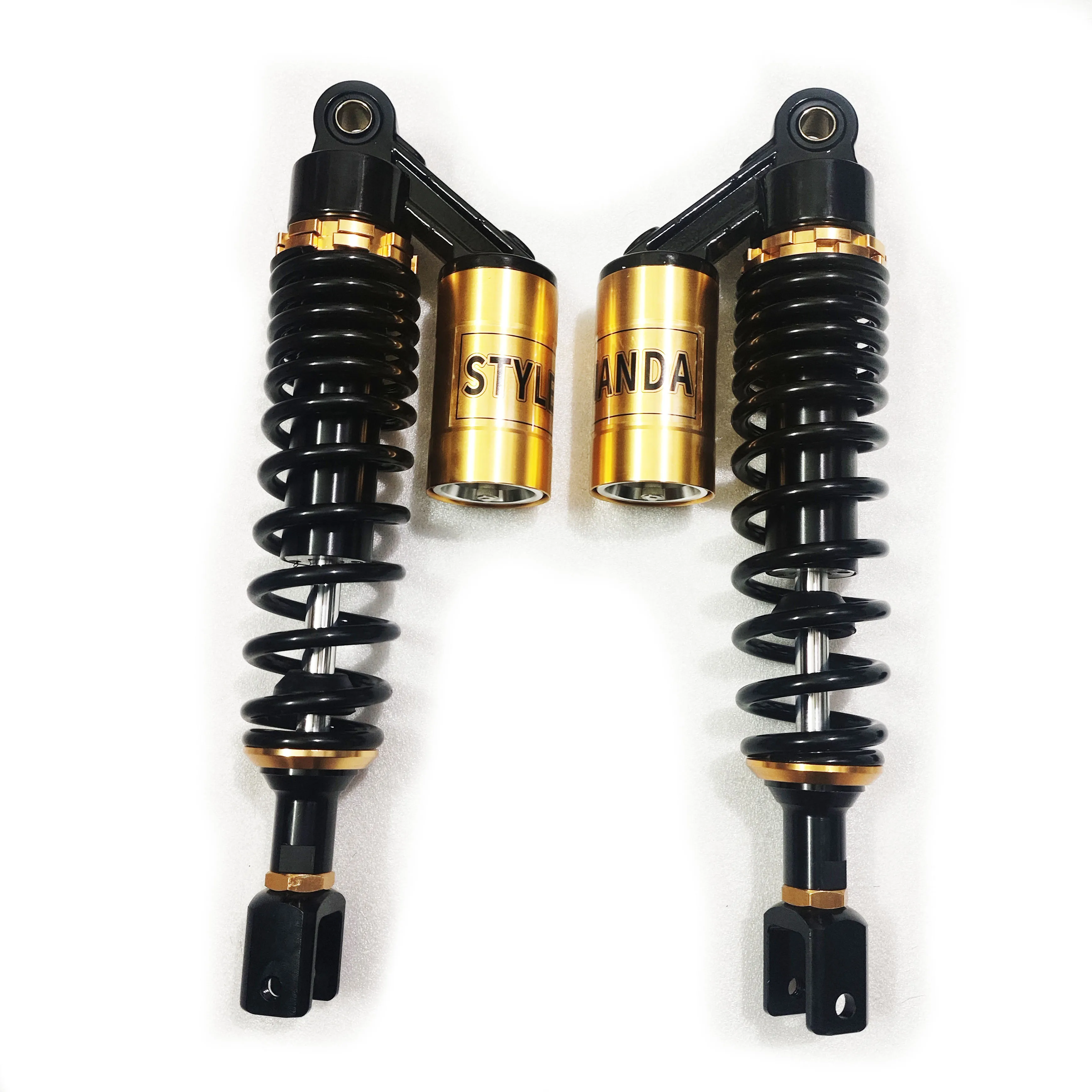 Amortiguadores de suspensión de horquilla para motocicletas, resorte de 7mm, 340mm, 350mm, 360mm, 370mm, 380mm y 20mm para Honda, Yamaha, Suzuki, Kawasaki