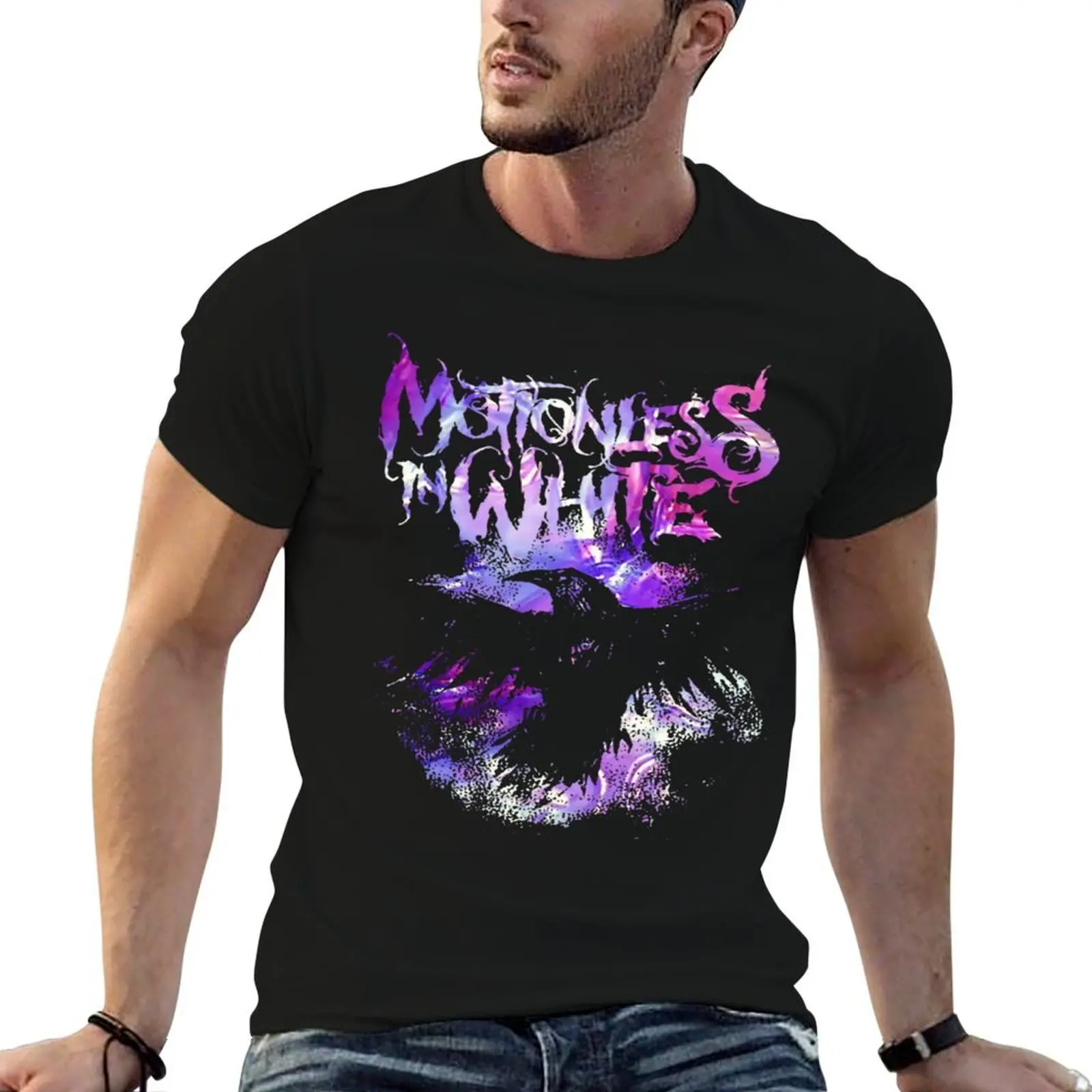 Copy of MOTIONLess in white GF3 motionless in white band - trending T-Shirt Man t-shirt Short sleeve tee Men's cotton t-shirt