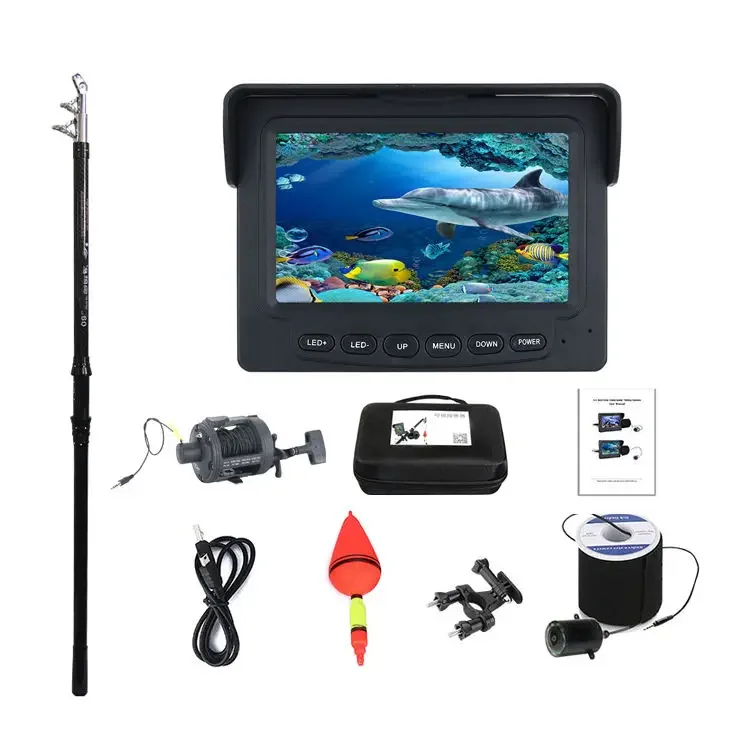 

New high quality Portable Underwater Fishing Camera Waterproof fishing camera on the rods