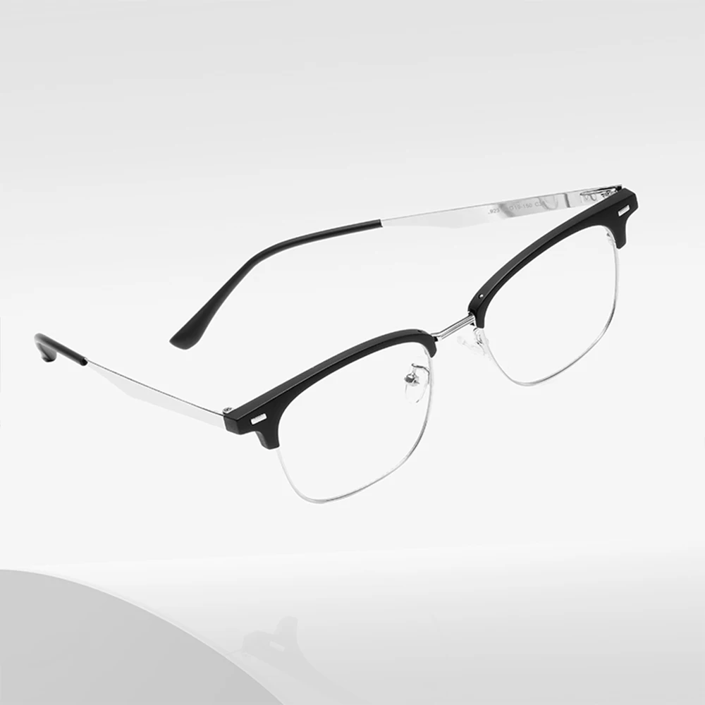 DDDLONG TR90 مكافحة الضوء الأزرق مربع النظارات وصفة طبية النظارات الإطار للرجال عدسة بصرية يمكن استبدال النظارات D519