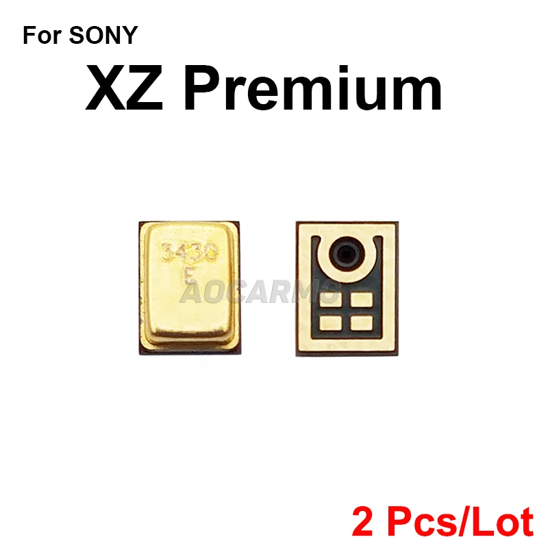 2Pcs/Lot Noise Reduction Top Mic Bottom Microphone For SONY Xperia 1 5 Z5P XZP XZ Premium XZ1 XZ1C Compact XZ3 X1 X5 Replacement