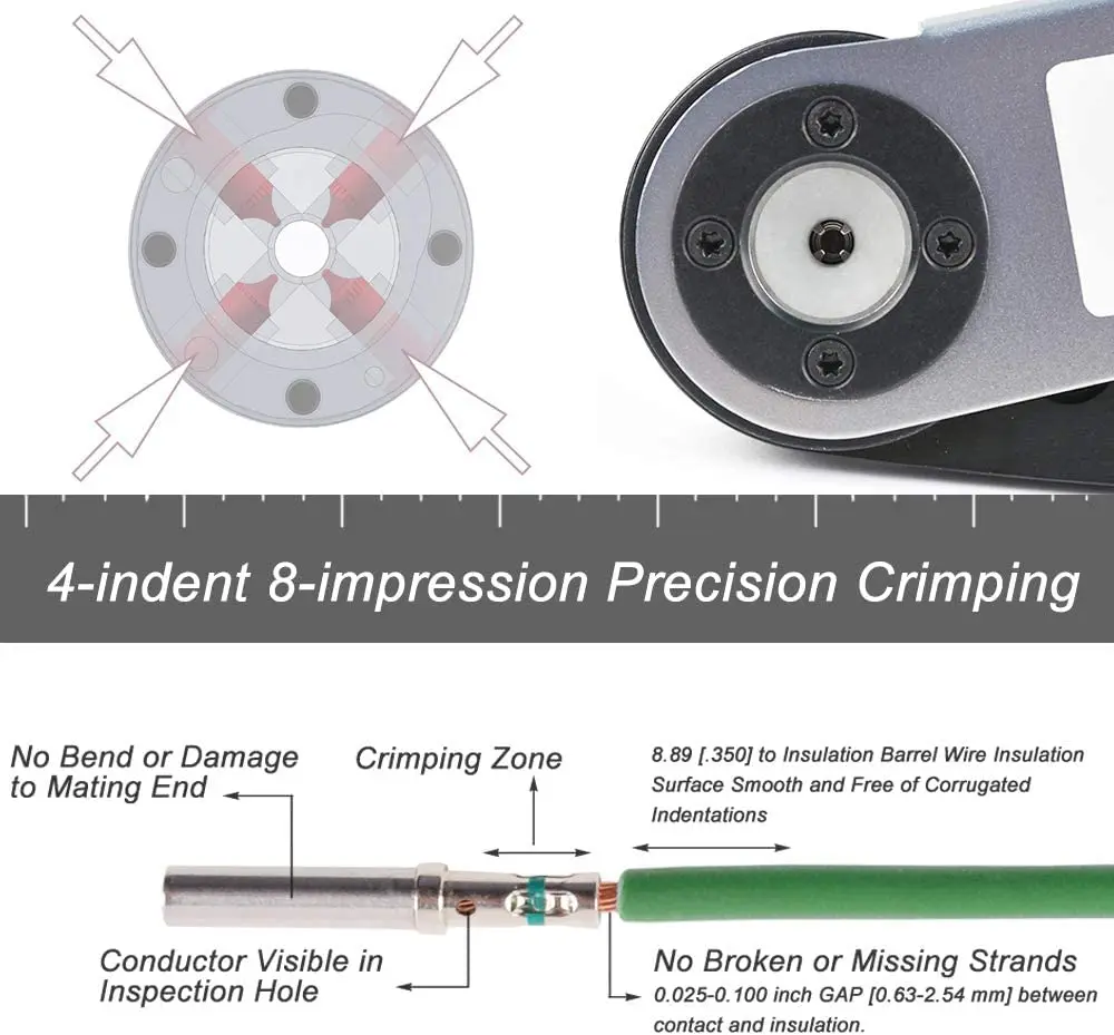 Imagem -05 - Jready Jrd-hdt48 Deutsch Posicionador Estilo Torreta Crimper para Deutsch Barril Sólido Tamanho do Contato 12 16 20 Deutsch dt Dtm Dtp c
