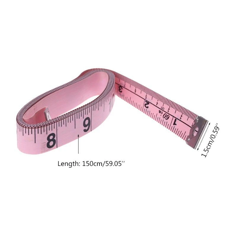 F92C Soft Tape Measures Double-Scale 60-Inch/150cm Soft Tape Measure Ruler for Sewing Tailor Cloth Me-dical Measurement 60in